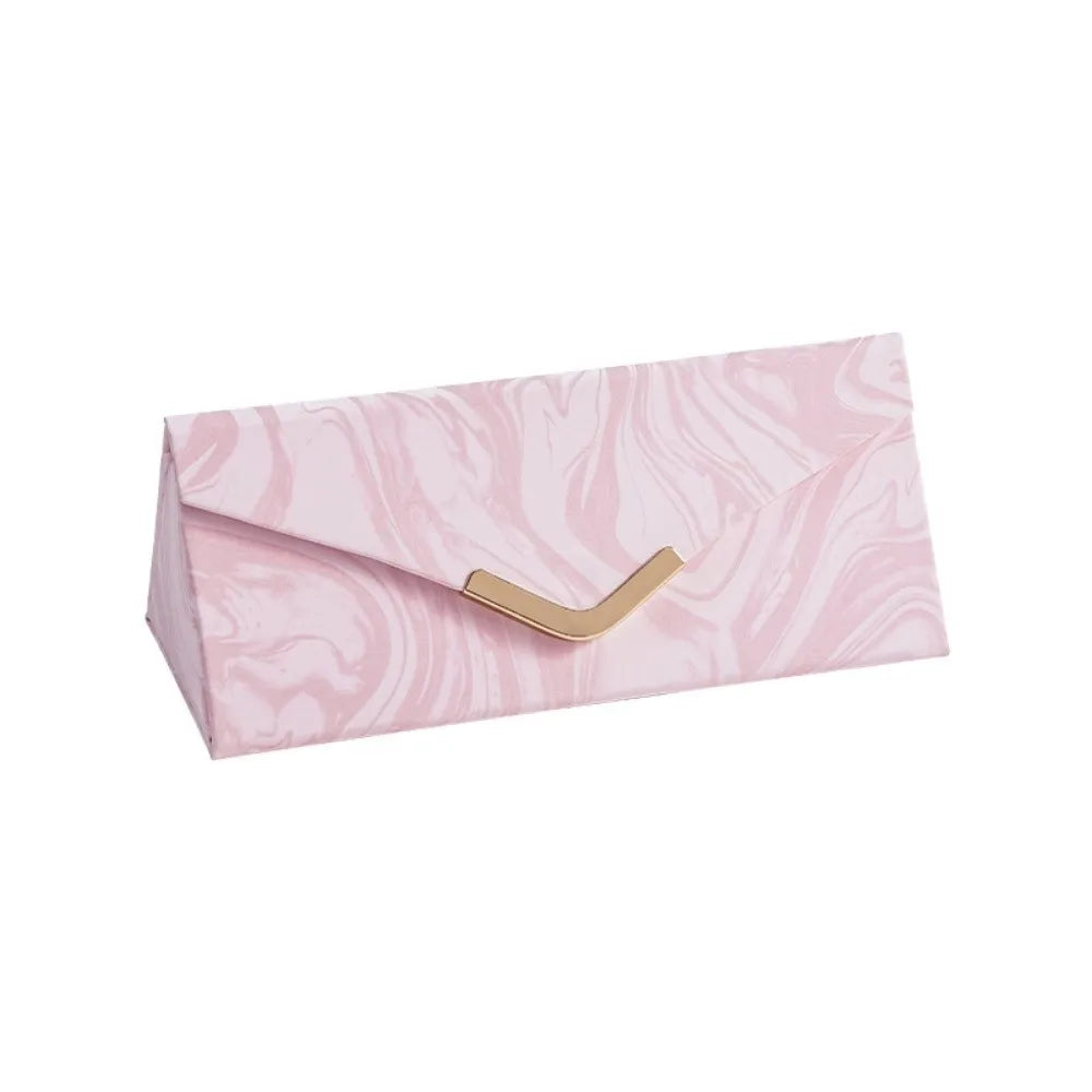 boîte bijoux pliable moderne élégante fermoir marbrée blanc rose pâle compartments organisation porte bijoux