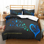 ensemble couette motif cœur étoiles jeu vidéo noir bleu blanc or king size twin