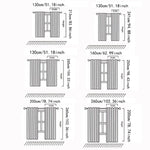 rideaux beiges rayures fines transparents moderne 130x213cm 130x241cm 130x256cm 160x250cm 200x260cm