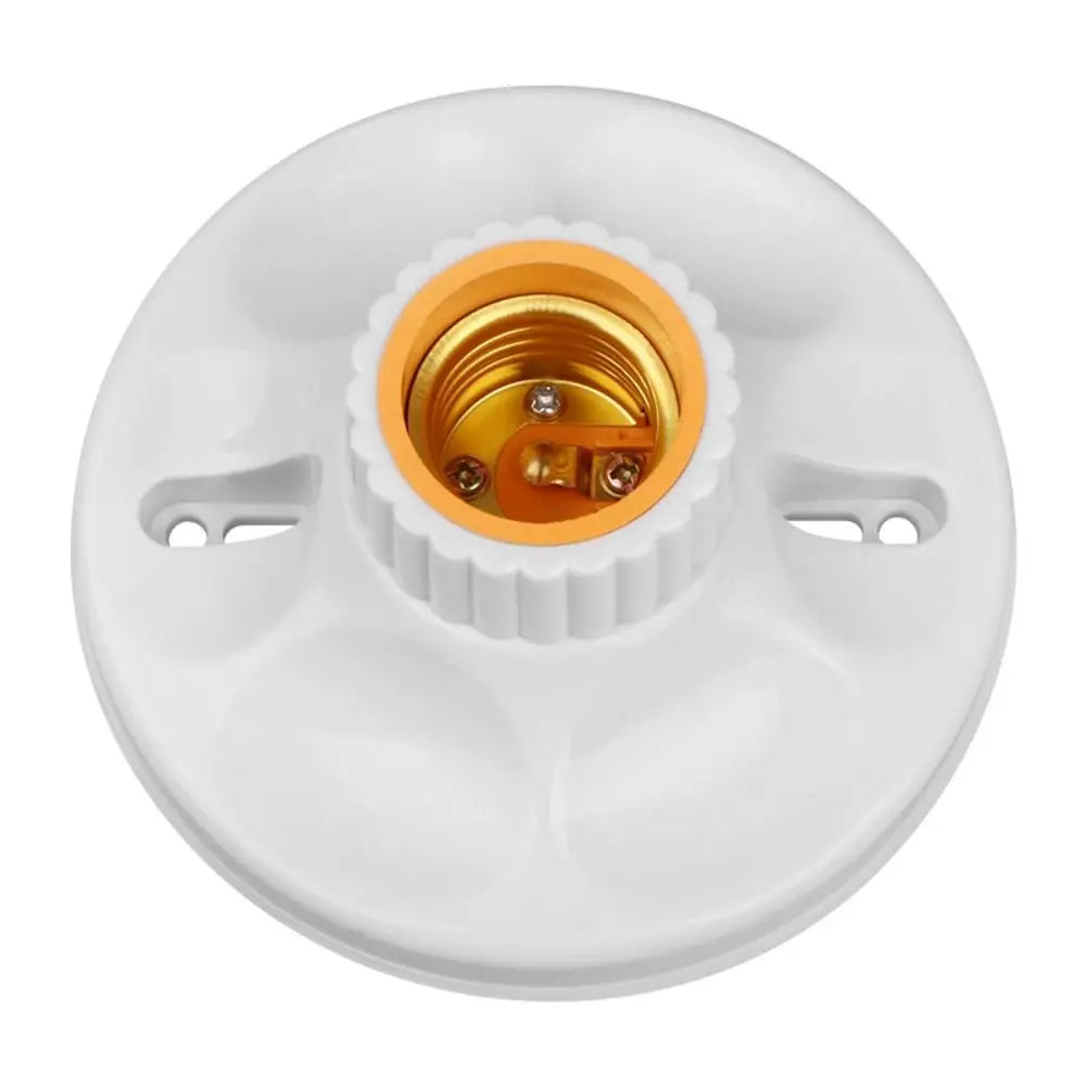 socle ampoule blanc moderne rainuré fixations e27 led base lampe