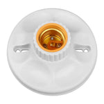 socle ampoule blanc moderne rainuré fixations e27 led base lampe