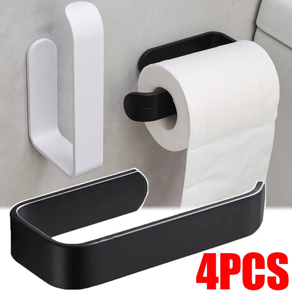 porte serviettes toilette adhésifs moderne minimaliste noir blanc texture mat opacité