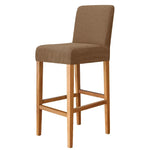 Housse chaise jaune rayée moderne adhésive polyester bar stool banquet