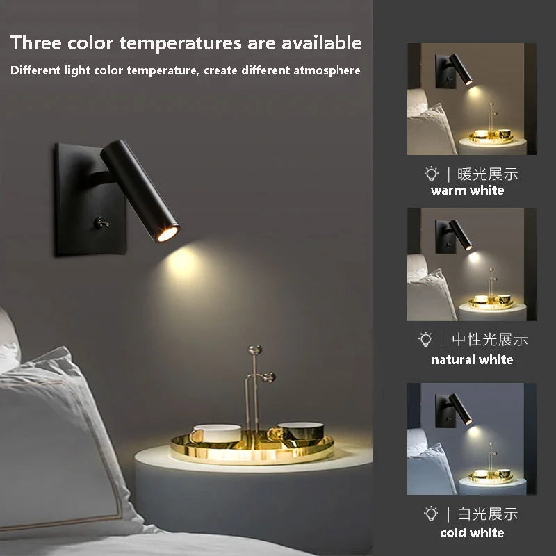 Applique murale LED carrée nickel sablé