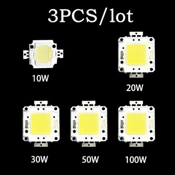 chips led 10w 20w 30w 50w 100w blanc chaud plat moderne 12v 24v 36v