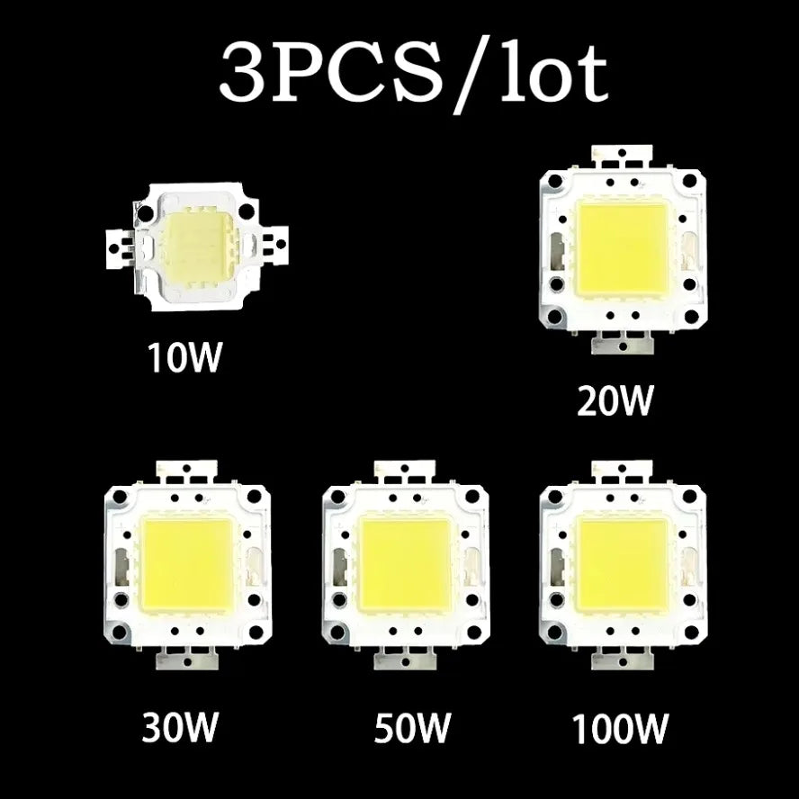 chips led 10w 20w 30w 50w 100w blanc chaud plat moderne 12v 24v 36v