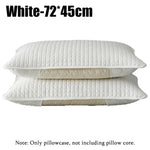 protège oreiller quilté gris clair moderne housse coussin coton polyester hypoallergénique respirant