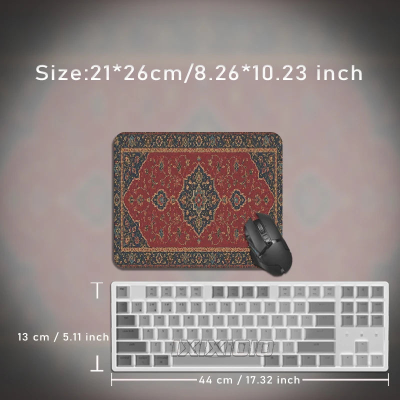 tapis vintage motif oriental rouge bleu vert beige antidérapant hd grande taille classique ethnique