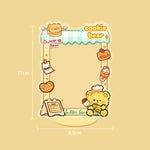 cadre photo transparent moderne clips motifs animaux don't touch police rouge blanc bleu rose