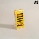 panneau decoratif signalisation routiere humour leave me alone busy age 14+ résine transparent impression