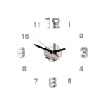 horloge murale moderne chiffres brillants noir vert doré 40x40cm minimaliste