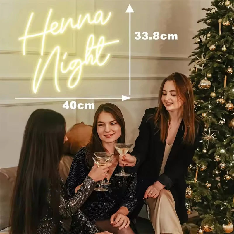 néon lumineux henna night jaune clair moderne élégant commutateur câble usb