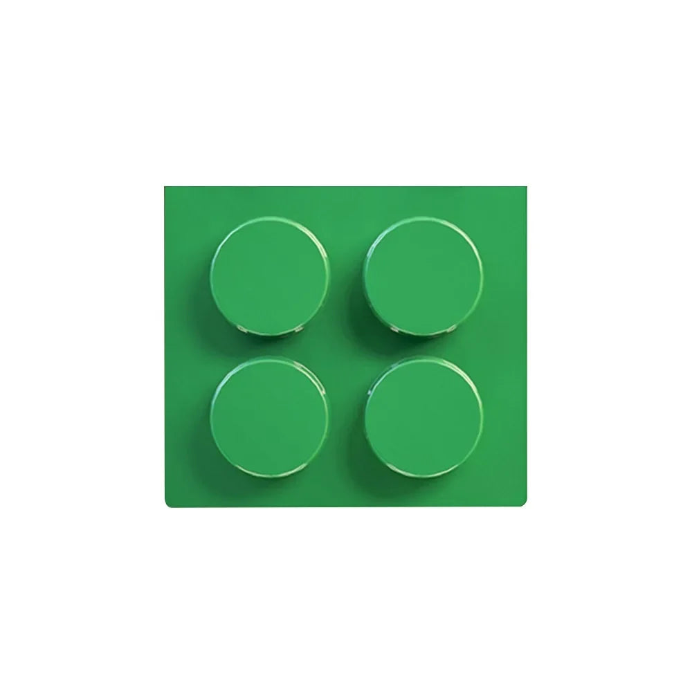 boîtes rangement magnétiques rouge jaune bleu vert blocs lego couteau pince spatule brosse moderne