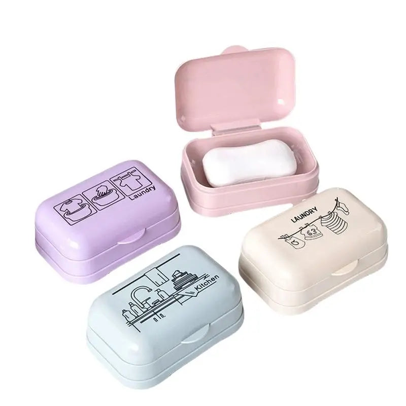 support savon couvercle violet rose bleu clair beige laundry kitchen moderne minimaliste