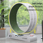 jouet chat tunnel gris vert gazon synthétique moderne stable griffe included split fitness