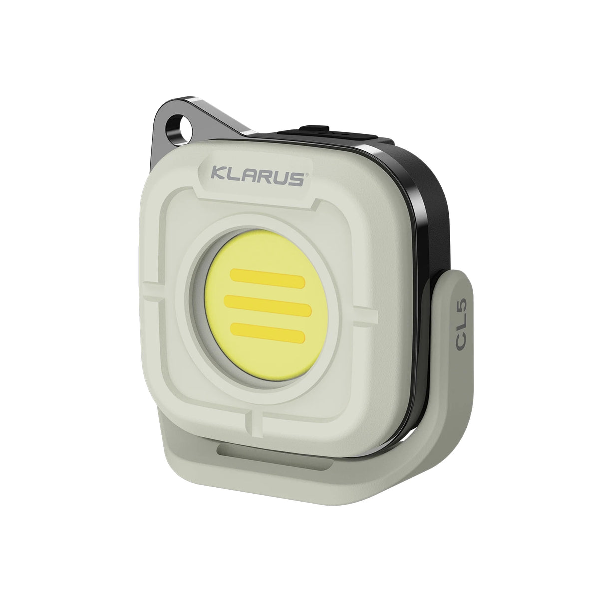 lampe torche gris jaune led rechargeable clip portable 600 lumens variateur modernèle