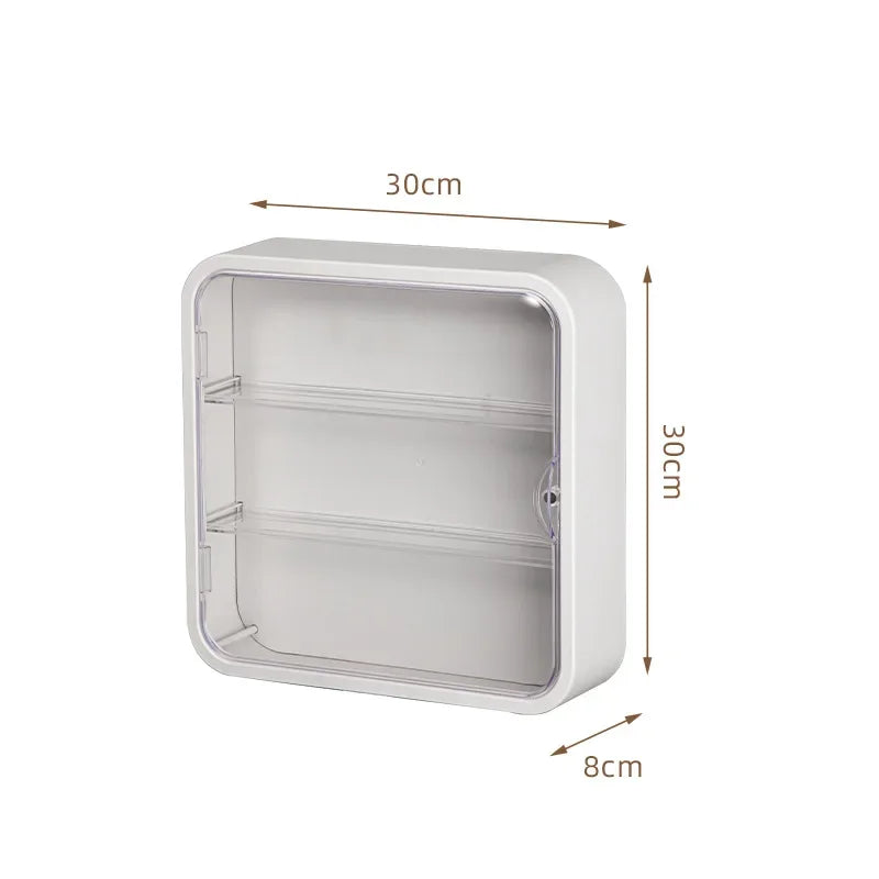 boîtes figurines transparentes modernes beige jaune violet blanc adhésives 30cm 30cm