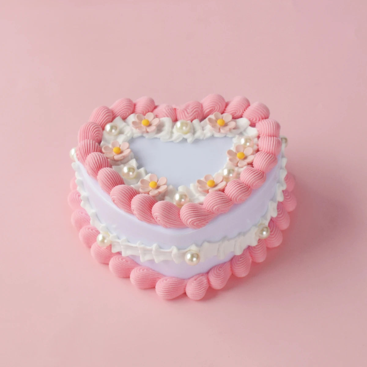boîte bijoux forme cœur rose romantique anniversaire valentin noël mariage