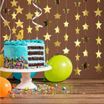 guirlande étoiles paillettes or noir argent verte fête anniversaire mariage réception décoration célébration confettis