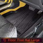 tapis sol voiture noir antidérapant insonorisé waterproof jeep wrangler tj 1997 2006 large surround