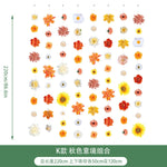 guirlande florale romantique fleurs artificielles rose orange rouge jaune verte mariage décoration intérieure suspension