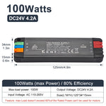 alimentation led 12v 24v 36w 65w 100w 200w clips noir moderne