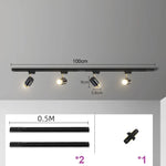 spots led gu10 réglables moderne noir doré brillantsintérieur chambre salon