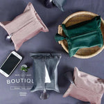 Sac mouchoirs velours moderne tassel gris vert rose élégant polyester opacité