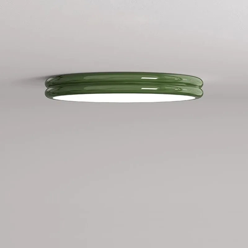 plafonnier led moderne vert rouge blanc gris acrylique fer métallique autonome