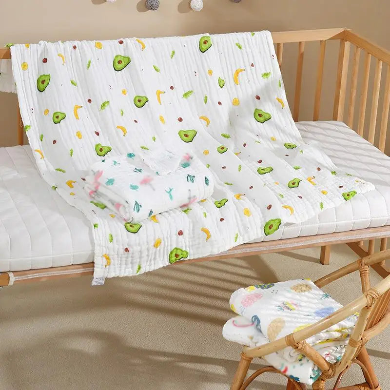 couverture bébé coton géométrique unicorns rainbows fruits moderne four seasons