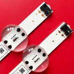 bande led transparente moderne connecteurs blancs kit 12 pièces rechargeables télévision