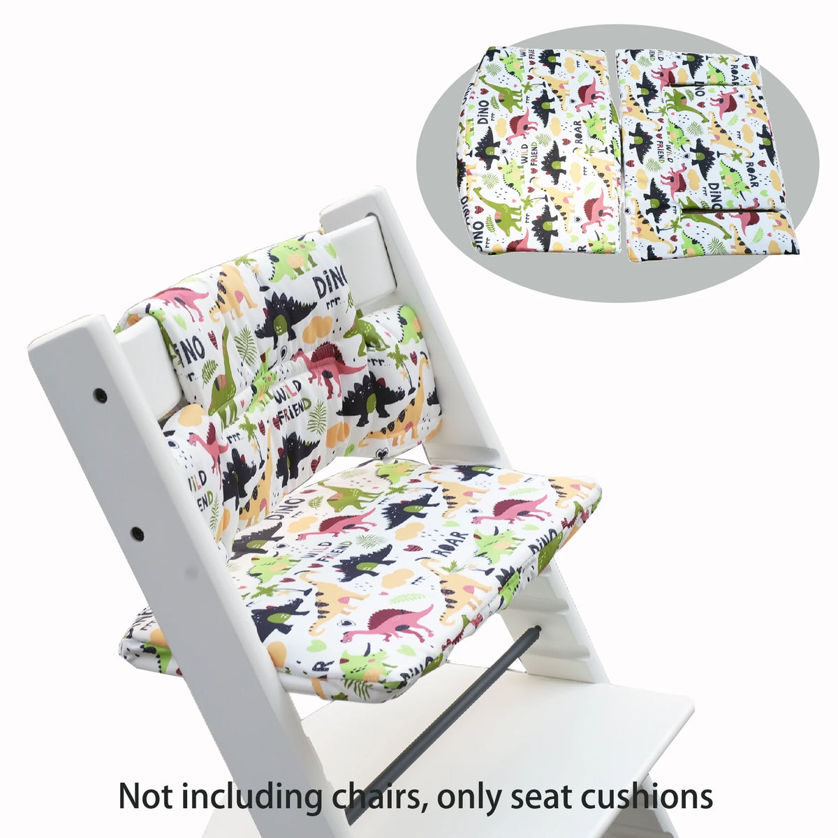 coussin imperméable coton polyester chaise enfant blanc noir moderne plateau repose pieds