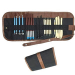 ensemble pinceaux outils céramique sculpture poignées bois métal pointes plastique transparent ergonomiques