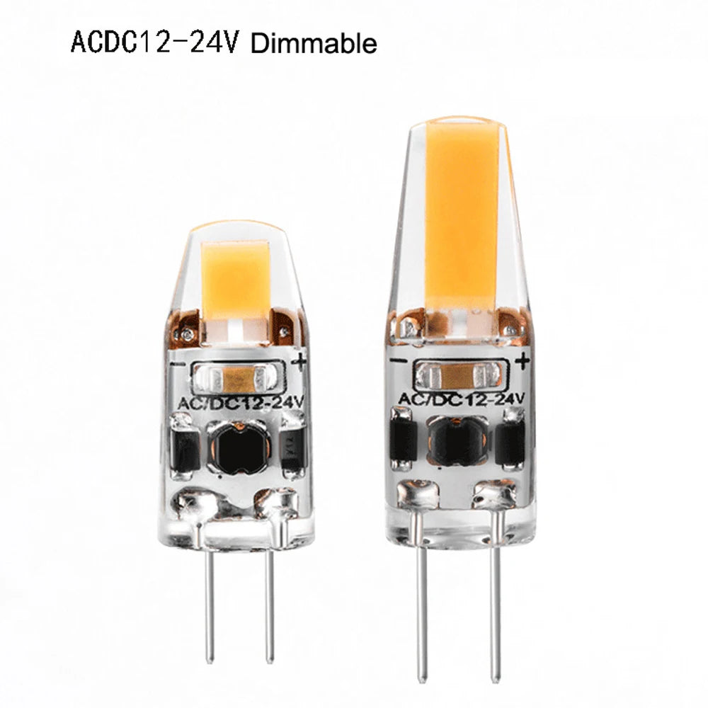 ampoules led g4 transparentes opalescentes 360° blanc chaud 2700k 50000h modernes