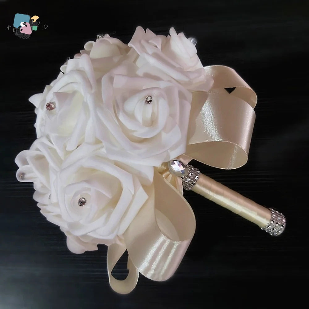 bouquet artificiel roses blanc bleu rouge violet décoration mariage anniversaire élégant intérieur