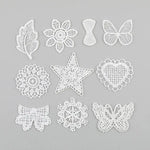 dentelles blanches motifs floraux traditionnels mariage décoration bricolage projet couture unisexe polyester
