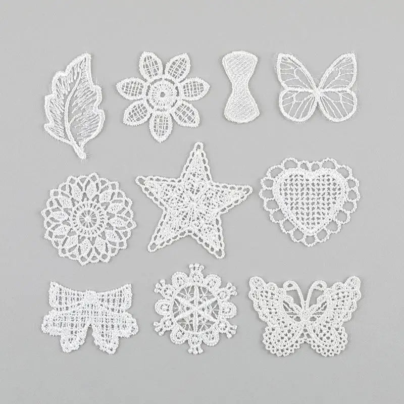 dentelles blanches motifs floraux traditionnels mariage décoration bricolage projet couture unisexe polyester
