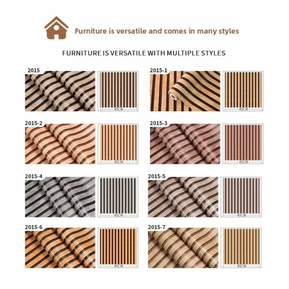 papier peint auto adhésif moderne rayures horizontales beige noir 45cm 10mètres résistant humidité