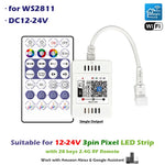 contrôleur led wifi moderne qr code compatible alexa assistant google 16 millions couleurs rgbw