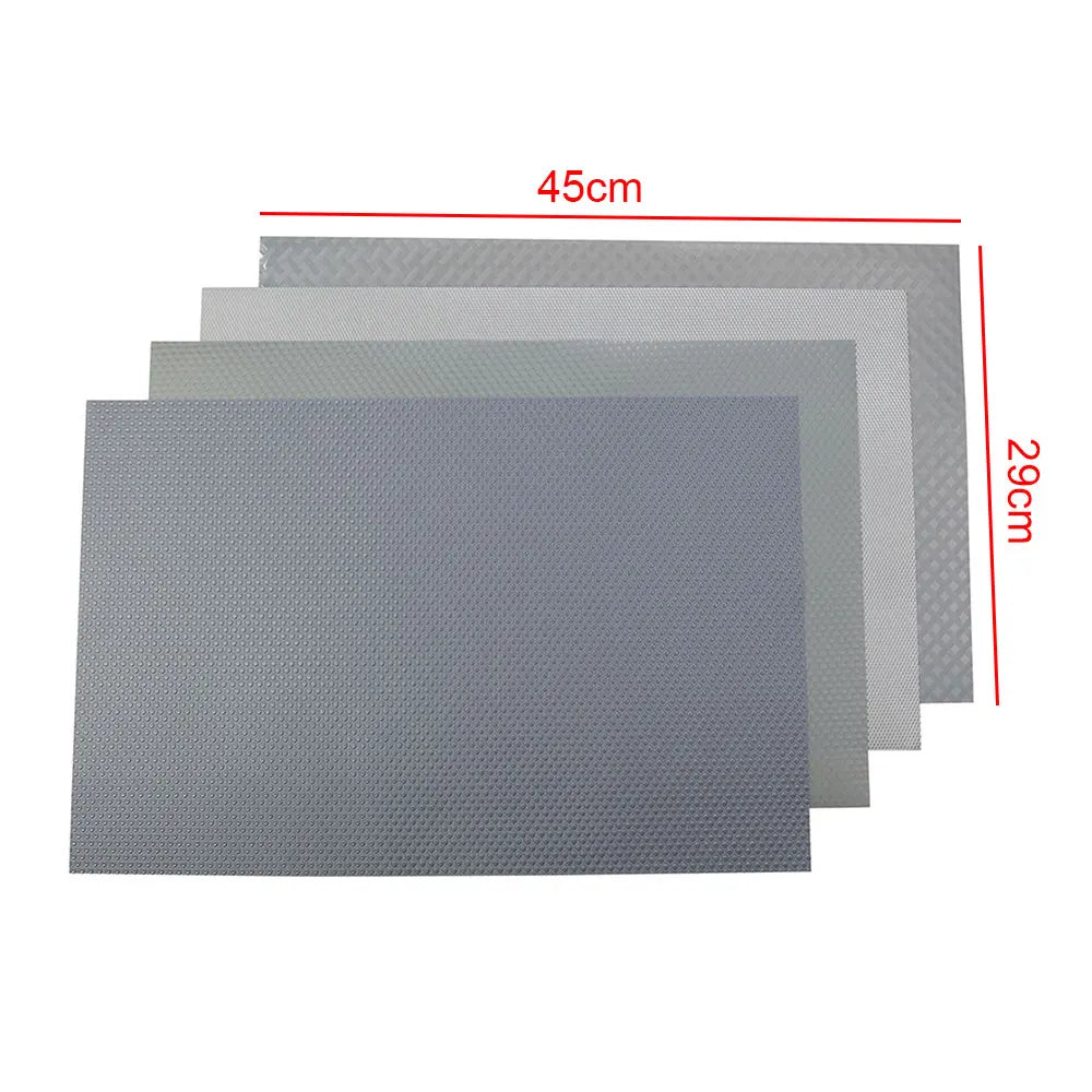 tapis protection meuble adhésif moderne vert bleu gris noir orange texture grille 45cm 29cm