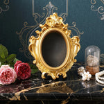 cadre photo or ornements baroques motifs floraux baroque pieds noirs moderne carré