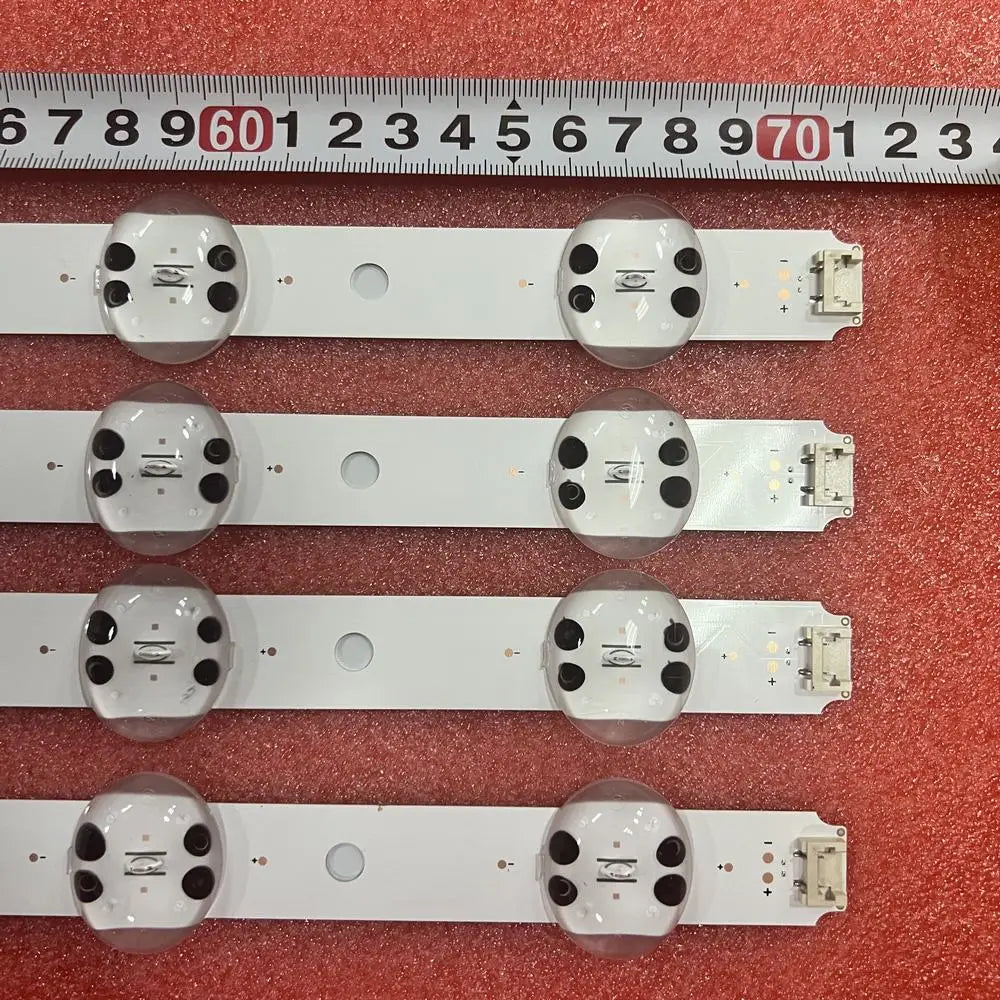 bandes led blanc modernes fixations connecteurs 60cm kit tv éclairage