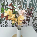 bouquet artificiel feuilles orange moderne minimaliste intérieur décoration simple brillant fil fer