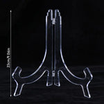 présentoir pliable transparent support assiettes clips moderne rangement domestique transparent sans motif plastique