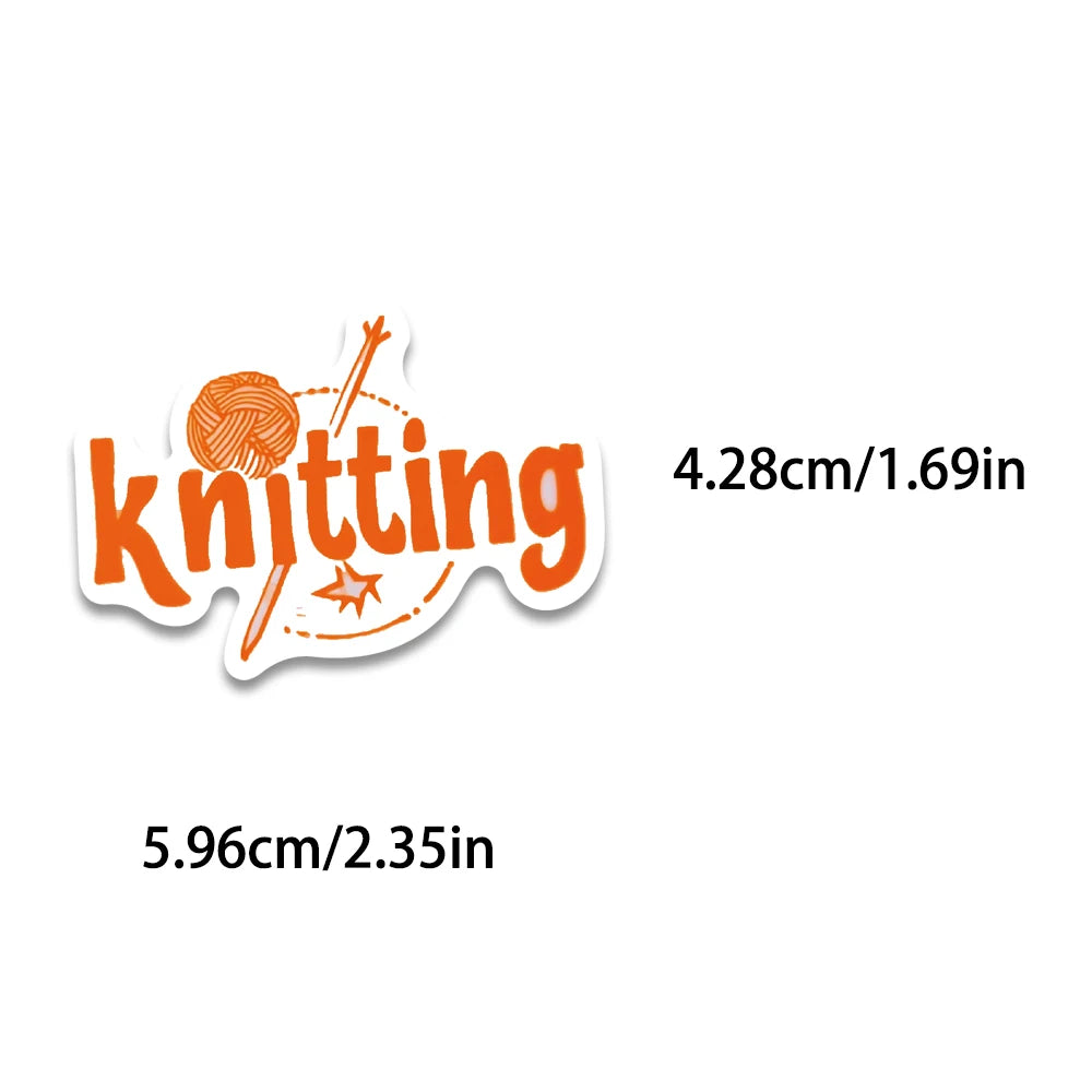 sticker adhésif humour créatif pelote laine cactus chat orange blanc multicolore pack 50