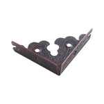 protections angle decoratives bois vintage floral gravures dentelles bronze argentedoré echangement meuble