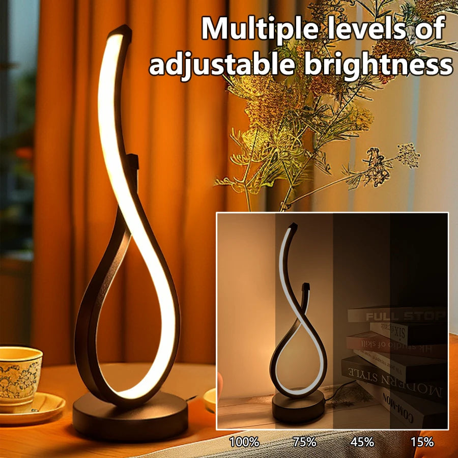 veilleuse led table moderne cœur décoration chambre salon réglable lumière