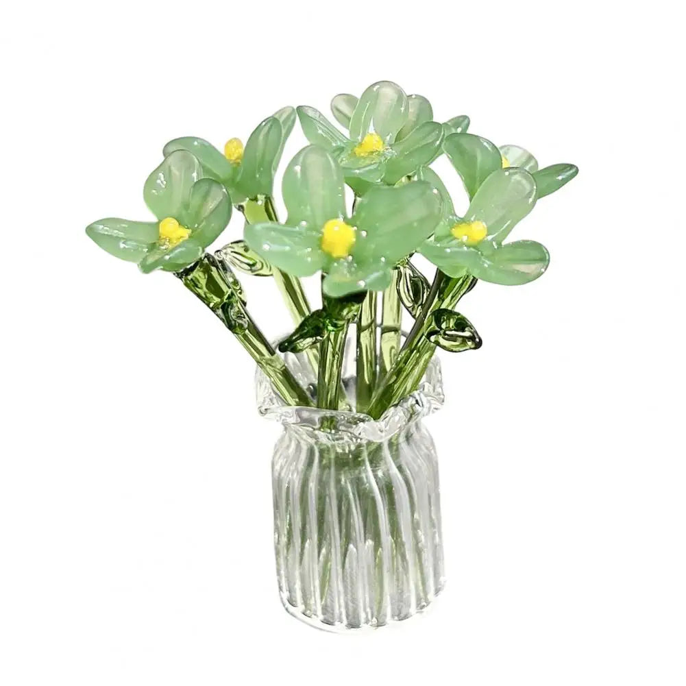 bouquet fleurs artificiel rose vert violet blanc rouge minimaliste maison