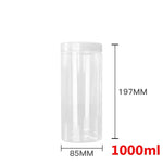 boîtes plastique transparentes qualité alimentaire 250ml 1000ml moderne rangement cuisine