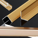 protections angle decoratives metallique brossee opalescente moderne noir argenté rose doré 90cm adhésives 4pièces